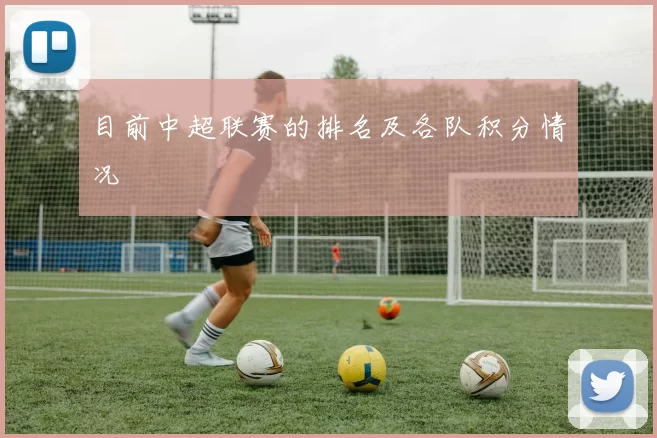 目前中超联赛的排名及各队积分情况